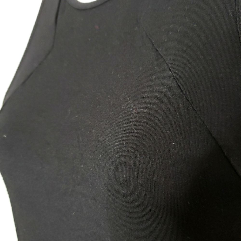 C&C Sport Racerback Long Semi Sheer Top Performance Wear Athleisure Fall Workout - Picture 4 of 11